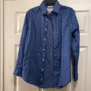 Jos. A. Bank Blue Floral Slim Fit Shirt